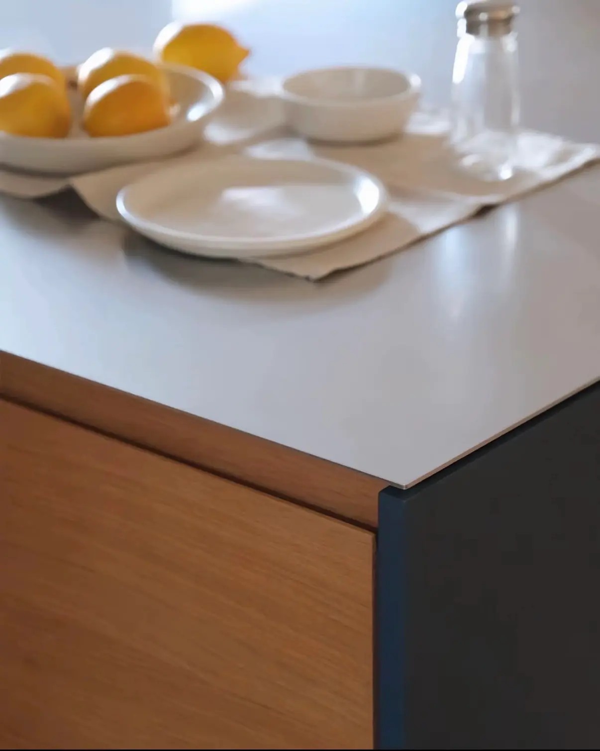 SUS 304 sandblasted matte stainless steel countertop